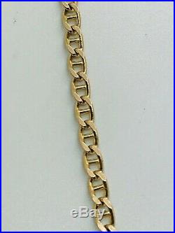 9ct Yellow Solid Gold Anchor Style Chain 22