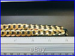 9ct Yellow Solid Gold Curb Chain 10.4mm 24 CHEAPEST ON EBAY