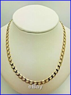 9ct Yellow Solid Gold Curb Chain 19 ½