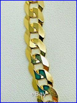9ct Yellow Solid Gold Curb Chain 24