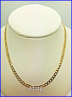 9ct Yellow Solid Gold Curb Chain 3.4mm 18 CHEAPEST ON EBAY