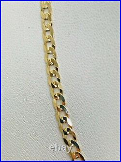 9ct Yellow Solid Gold Curb Chain 3.4mm 18 CHEAPEST ON EBAY