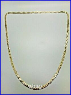 9ct Yellow Solid Gold Curb Chain 3.4mm 18 CHEAPEST ON EBAY