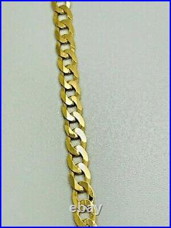 9ct Yellow Solid Gold Curb Chain 3.4mm 18 CHEAPEST ON EBAY