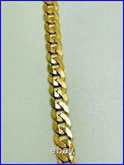 9ct Yellow Solid Gold Curb Chain 4.4mm 22 CHEAPEST ON EBAY