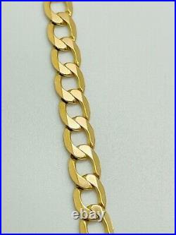 9ct Yellow Solid Gold Curb Chain 5.2mm 20 ½