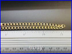 9ct Yellow Solid Gold Curb Chain 5.3mm 22