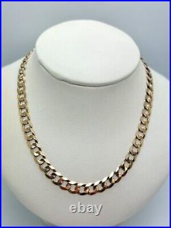 9ct Yellow Solid Gold Curb Chain 6.0mm 20