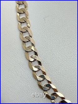 9ct Yellow Solid Gold Curb Chain 6.0mm 20