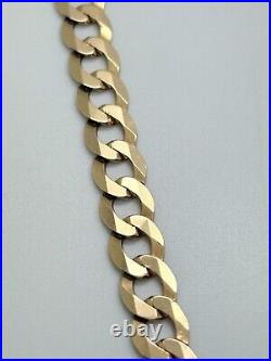 9ct Yellow Solid Gold Curb Chain 6.0mm 20