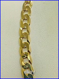 9ct Yellow Solid Gold Curb Chain 6.8mm 20 CHEAPEST ON EBAY