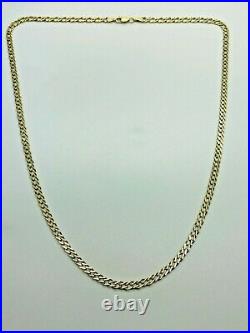 9ct Yellow Solid Gold Fancy Link Chain 3.8mm 21