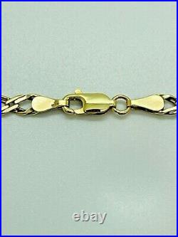 9ct Yellow Solid Gold Fancy Link Chain 3.8mm 21