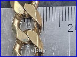 9ct Yellow Solid Gold Heavy Curb Chain 94 grams, 10mm, 24 Length