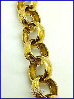 9ct Yellow Solid Gold Round Belcher Chain 12.0mm 24