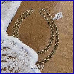 9ct Yellow gold belcher chain 80.1g