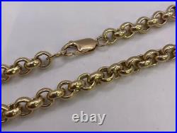 9ct Yellow gold belcher chain 80.1g