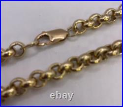 9ct Yellow gold belcher chain 80.1g