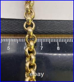 9ct Yellow gold belcher chain 80.1g