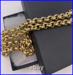 9ct Yellow gold belcher chain 80.1g