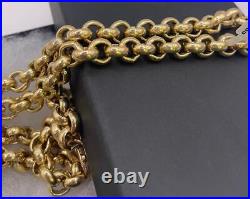 9ct Yellow gold belcher chain 80.1g