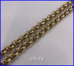 9ct Yellow gold belcher chain 80.1g