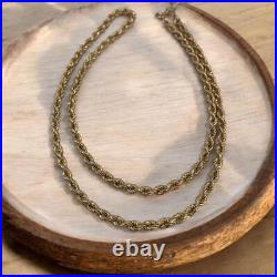 9ct Yellow gold rope chain 4.7g