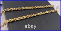 9ct Yellow gold rope chain 4.7g