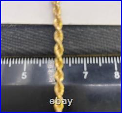 9ct Yellow gold rope chain 4.7g