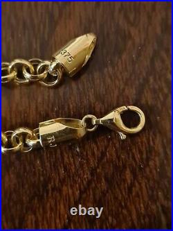 9ct gold 18 inch round 5.0mm belcher chain