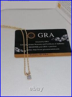 9ct gold 20 inch Rope chain & VVS1 0.5ct Moissante diamond/diamond necklace