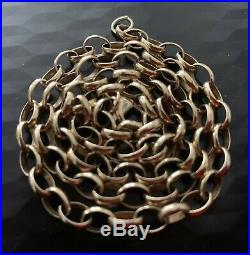 9ct gold Belcher Chain Necklace 21.5g not scrap
