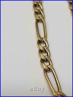 9ct gold Figaro chain