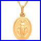 9ct-gold-Miraculous-Mary-Madonna-medal-pendant-necklace-with-18-inch-gold-chain-01-uk