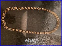 9ct gold Vintage belcher pattern Chain 33 Inches RRP £7500