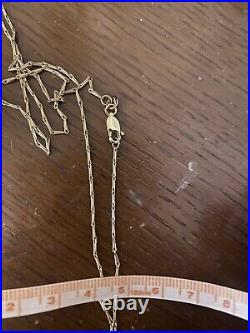 9ct gold barley corn necklace chain