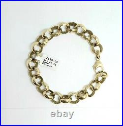 9ct gold belcher bracelet