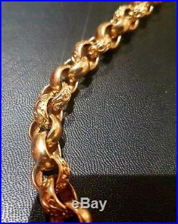 9ct gold belcher chain (110g approx.)