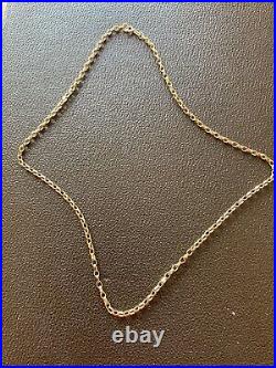 9ct gold belcher chain 20 inch