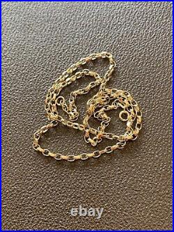 9ct gold belcher chain 20 inch