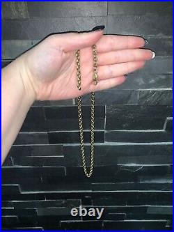 9ct gold belcher chain 24 inch. 69g