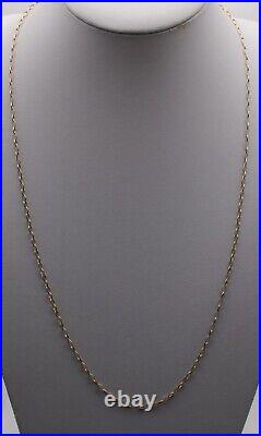 9ct gold belcher chain. 3.09grams. 25inches