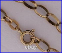 9ct gold belcher chain. 6.19grams. 16inches