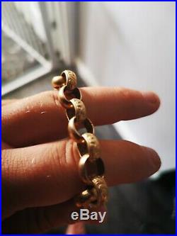 9ct gold belcher chain heavy