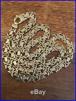9ct gold byzantine chain 16 Childs hallmarks Excellent condition 30g not scrap