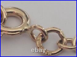 9ct gold cable link chain length 24 Hallmarked