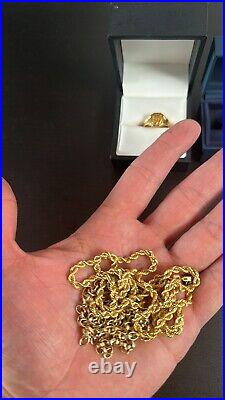 9ct gold chain 28 inch