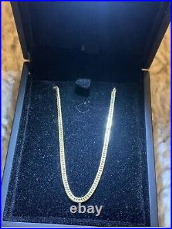 9ct gold chain, 7 Grams 2mm In Width RRP £700