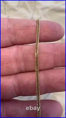 9ct gold chain, 7 Grams 2mm In Width RRP £700