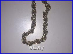 9ct gold chain 8g Twisted Rope design